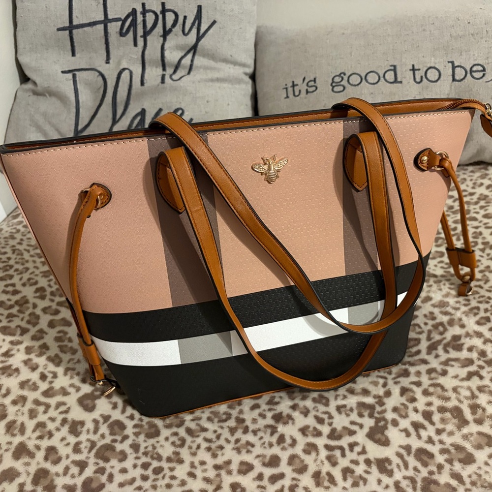 Large tote bag - faux leather